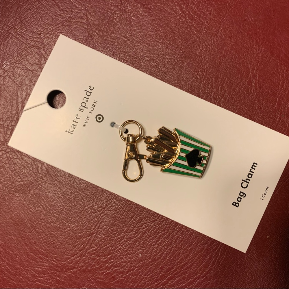 Kate Spade Gold and Green Bag Charm